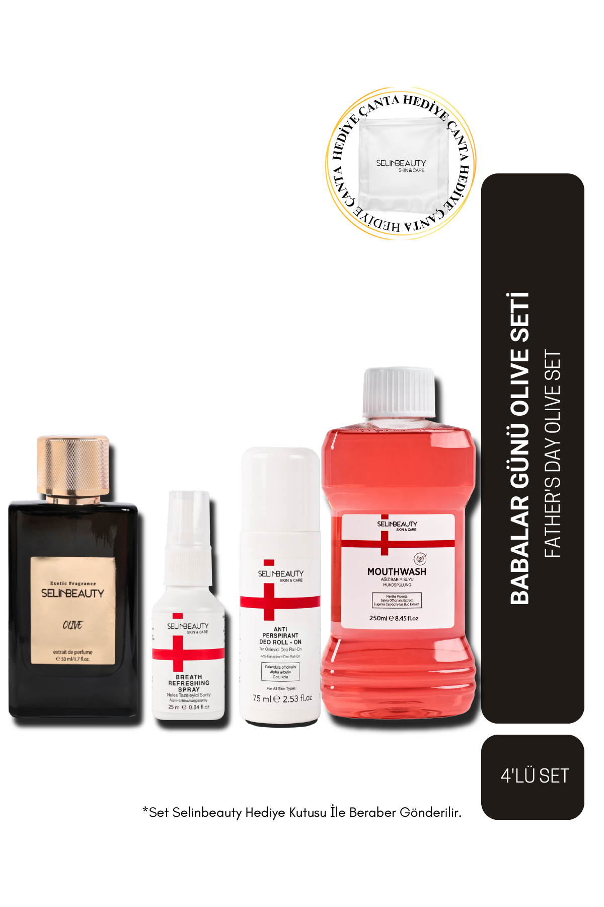 SELİNBEAUTY Babalar Günü Özel Olive Set