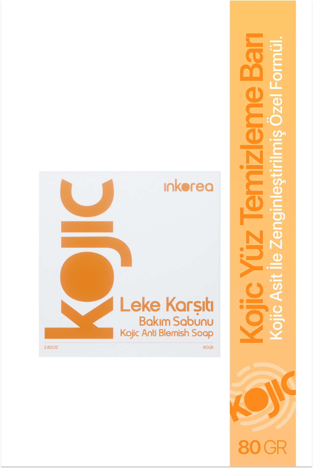 inkorea Kojik Asitli Leke Karşıtı ve Cilt Tonu Eşitleyici Yüz Temizleme Barı / Kojic Acid Anti-Blemish Soap