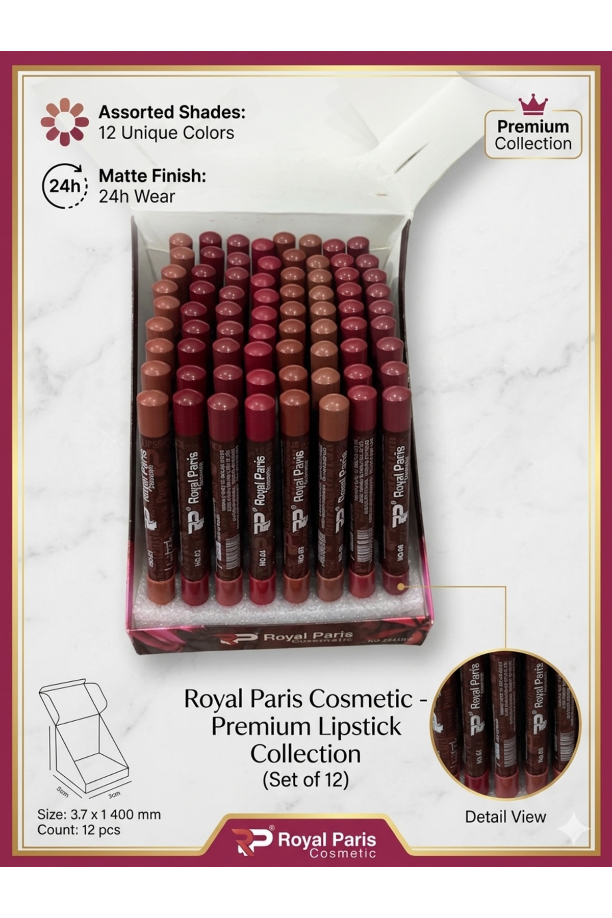 Lorell Premium Collection 24 Saat Kalıcı Likit/Kalem Ruj