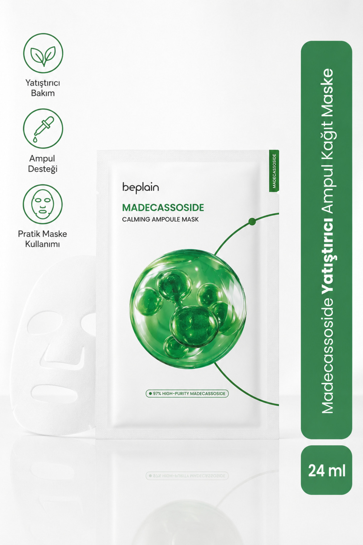 beplain Madecassoside Yatıştırıcı Ampul Kağıt Maske 24ml
