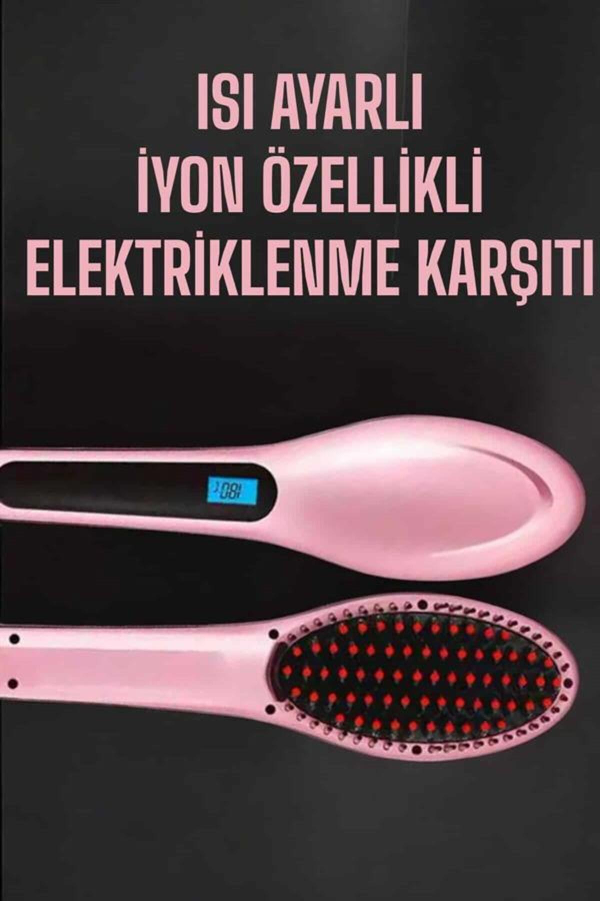 ZERO LAND BİREYCEL Fön Tarağı Saç Düzleştirici Sıkı Dişli Isı Ayarlı (153728) Elektriklenme Karşıtı