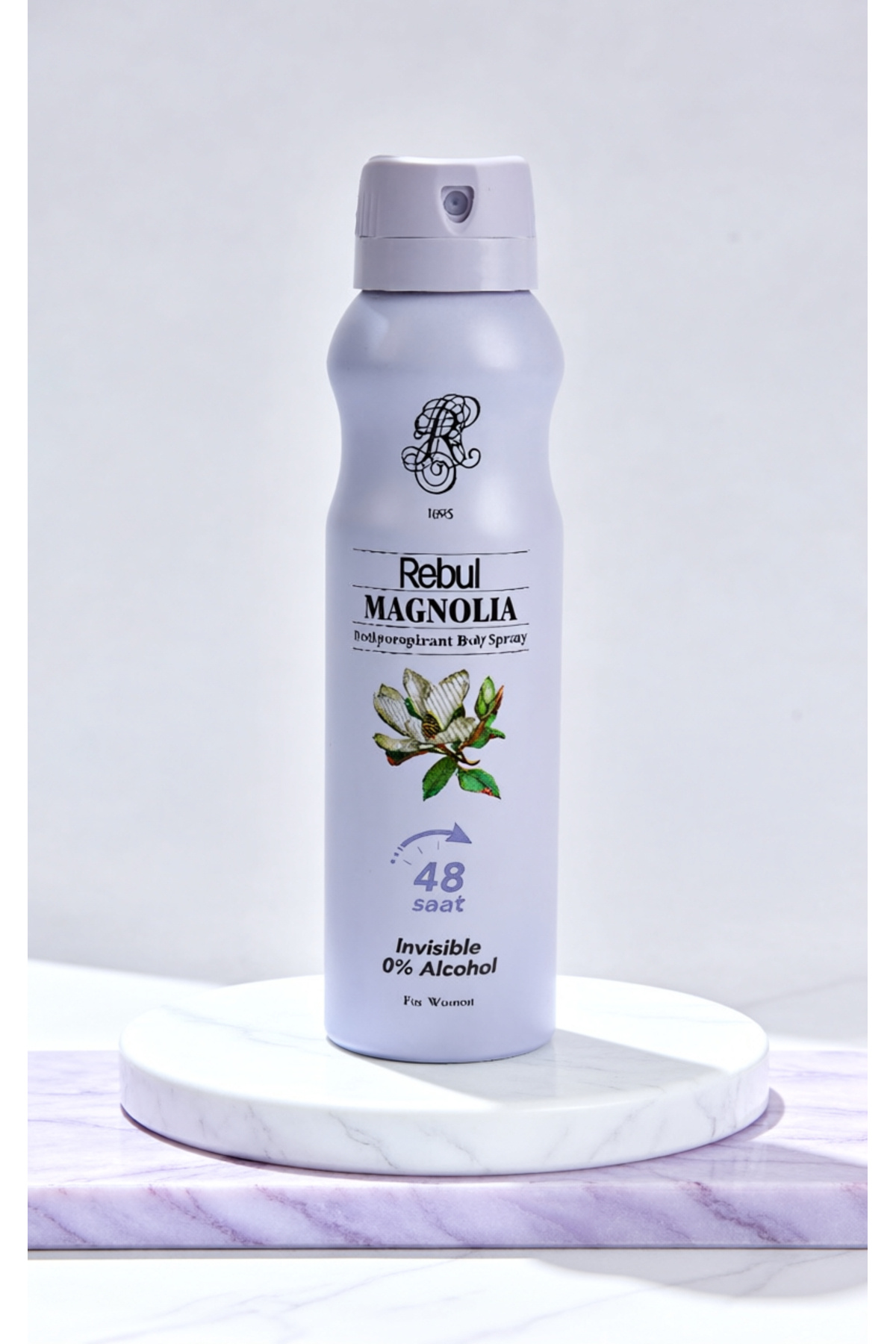 Rebul Magnolia Kadın Sprey Deodorant 150 ml - 48 Saat Etkili, Alkolsüz, Iz Bırakmaz