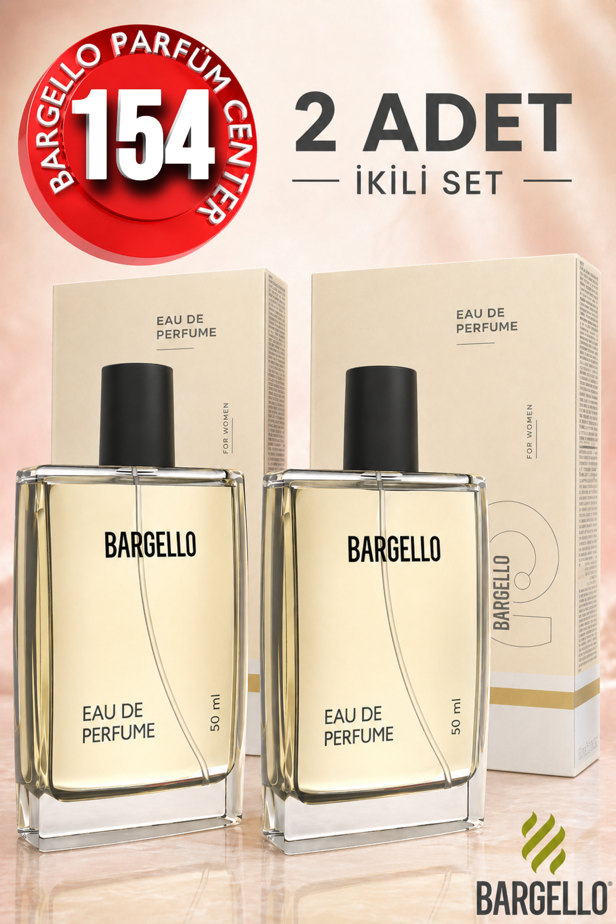 Bargello 154 Edp Floral Kadın Parfüm 2 Adet 50 ml
