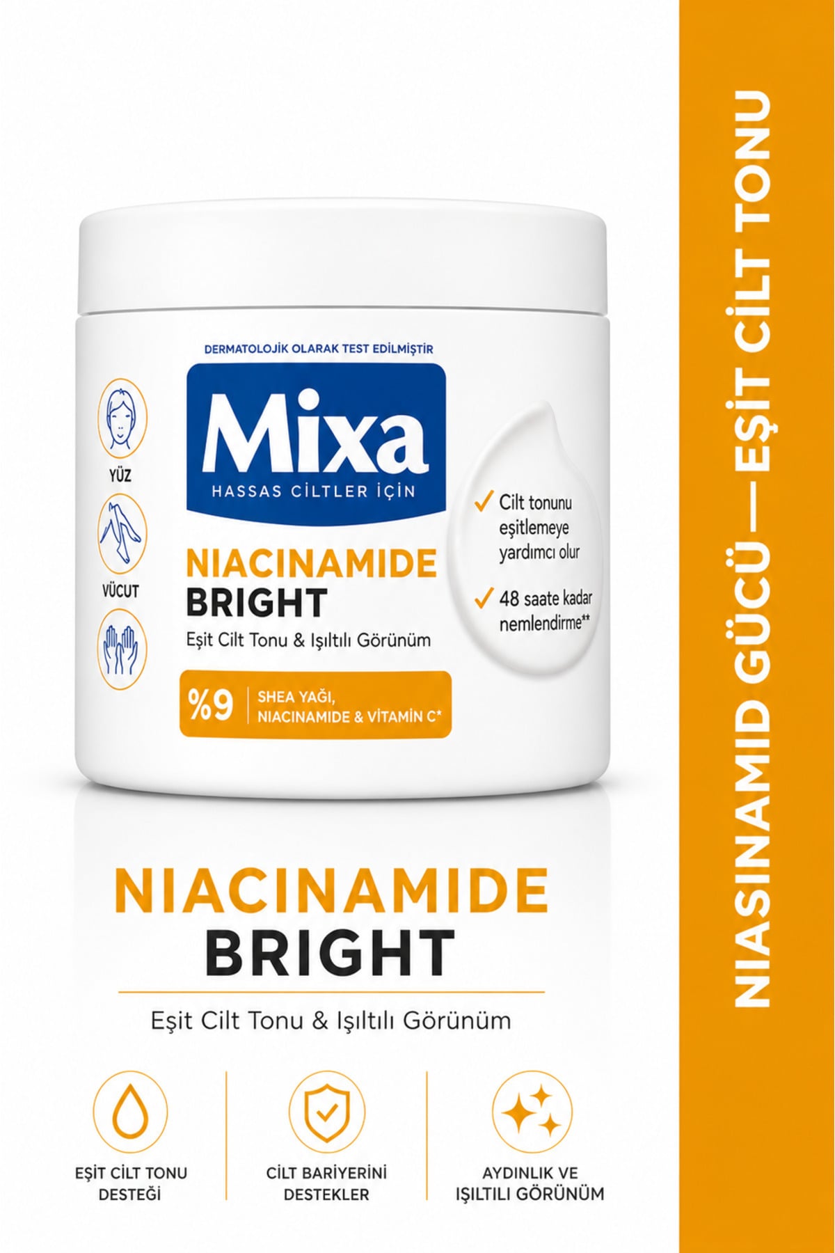 MİXA Niacinamide Bright Anti-Pigment Kremi / C Vitamin içerkli 400ml