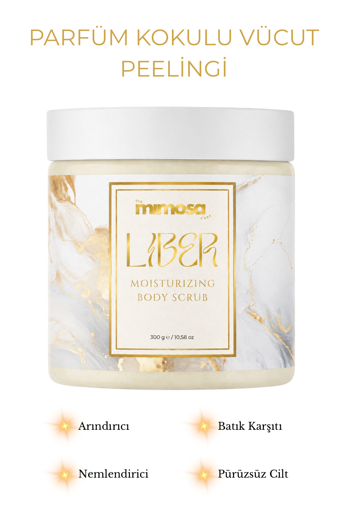 The Mimosa Care Parfüm kokulu lüks vücut peelingi