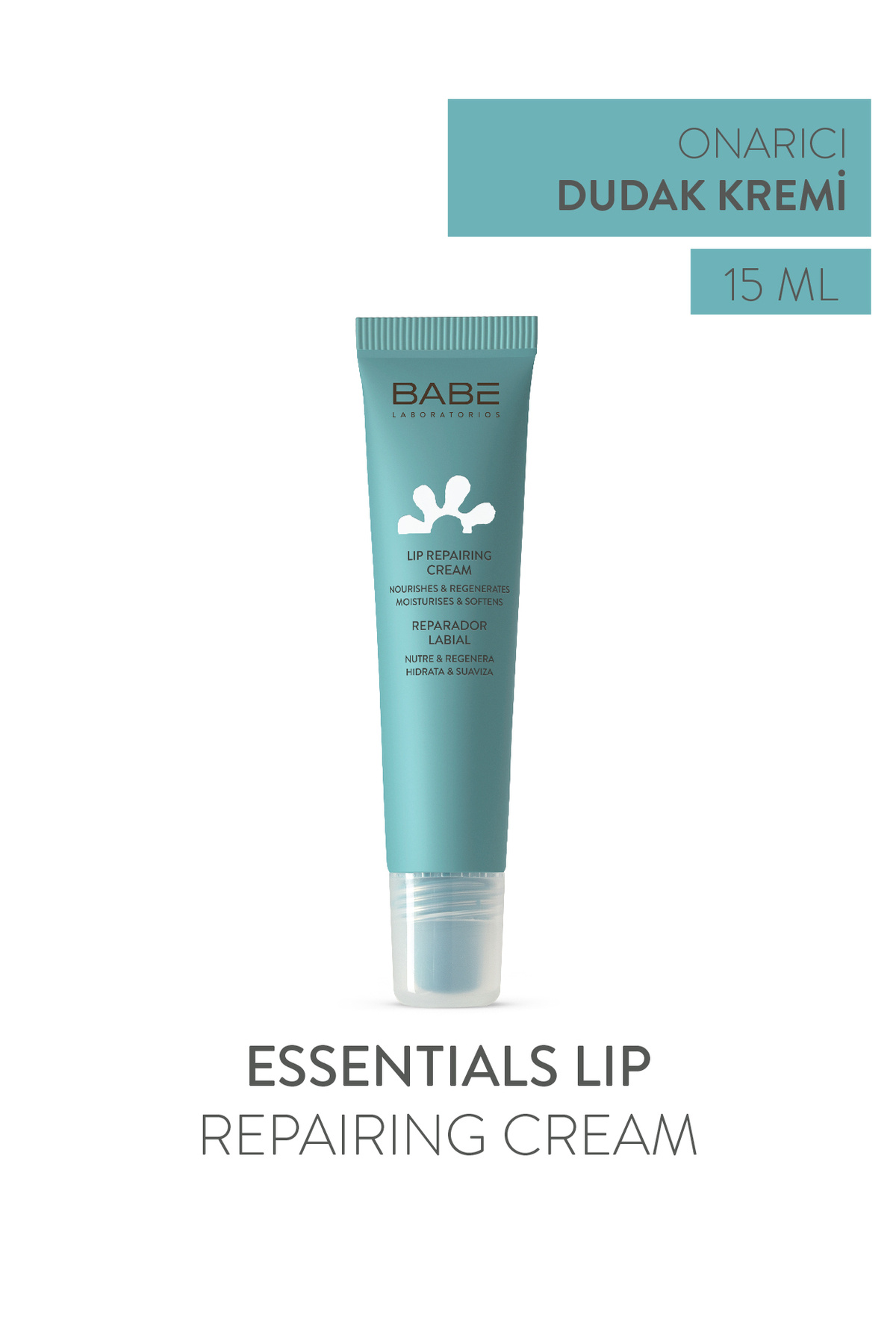 Babe Laboratorios Essentials Lip Repairing Cream 15ml - Onarıcı Dudak Bakım Kremi