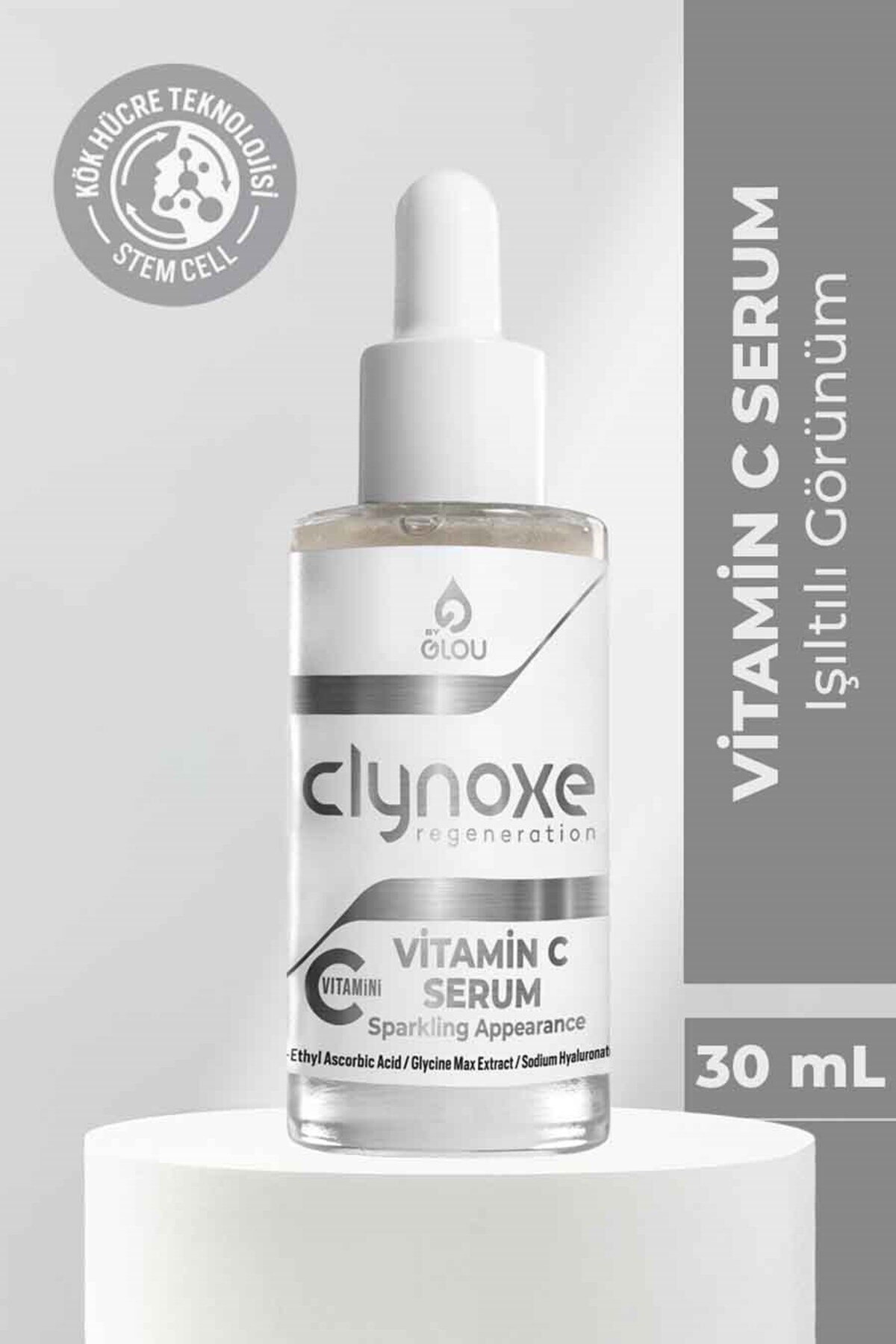 Glou Clynoxe Vitamin C Serum,Canlandırıcı Yüz Bakım Serumu 30 mL