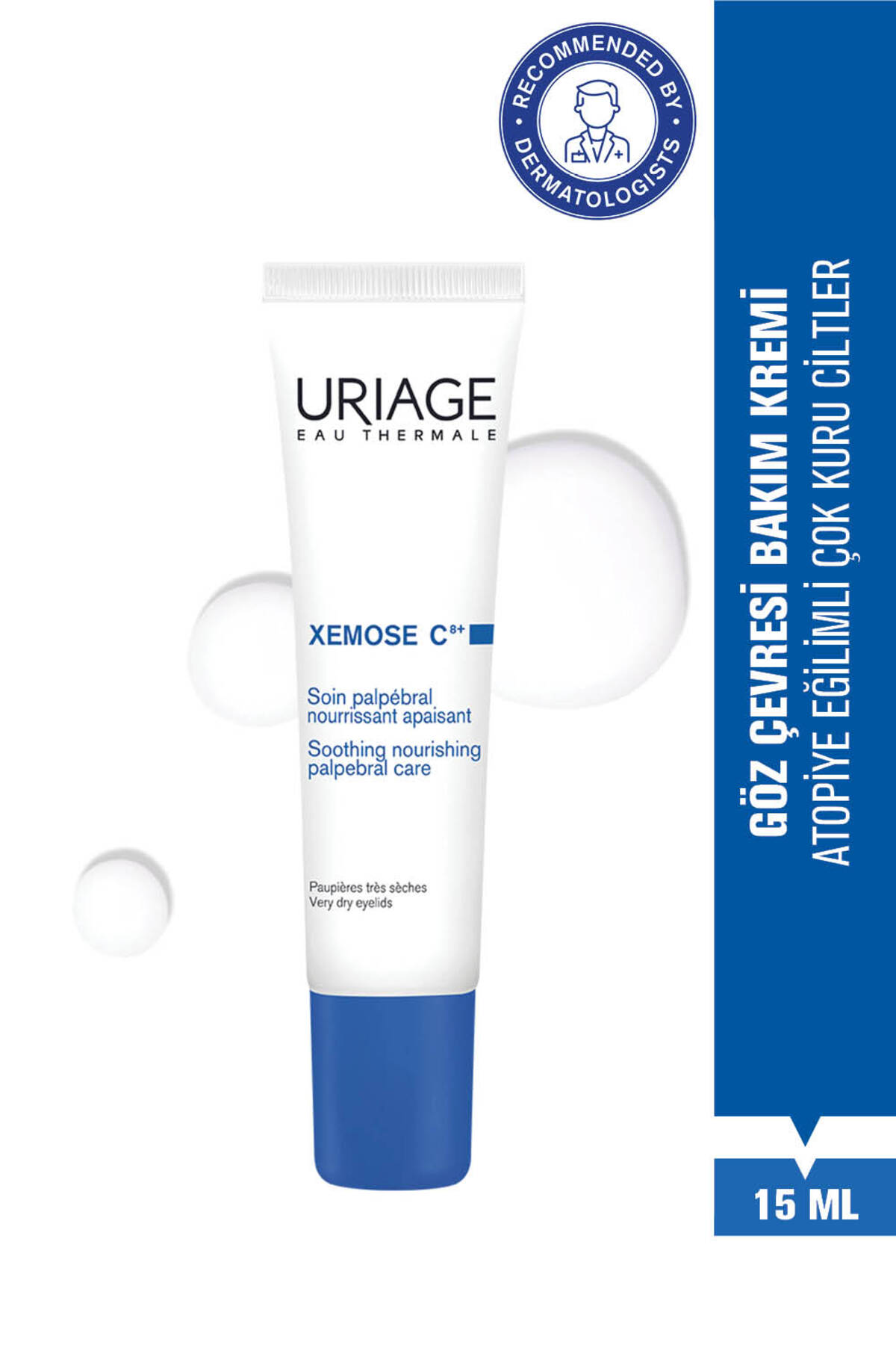 Uriage XEMOSE C8+ Atopiye Eğilimli ve Çok Kuru Ciltler İçin Göz Çevresi Bakım Kremi 15 ml