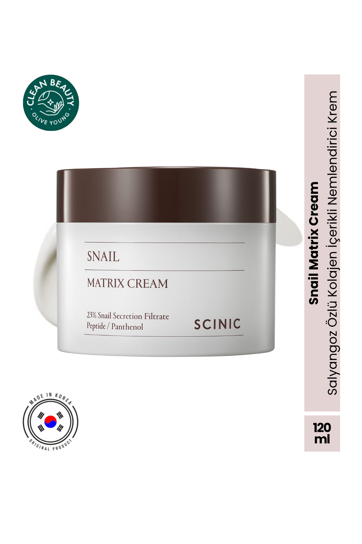 SCINIC Snail Matrix Cream Salyangoz Özlü Kolajen İçerikli Nemlendirici Krem 120ml
