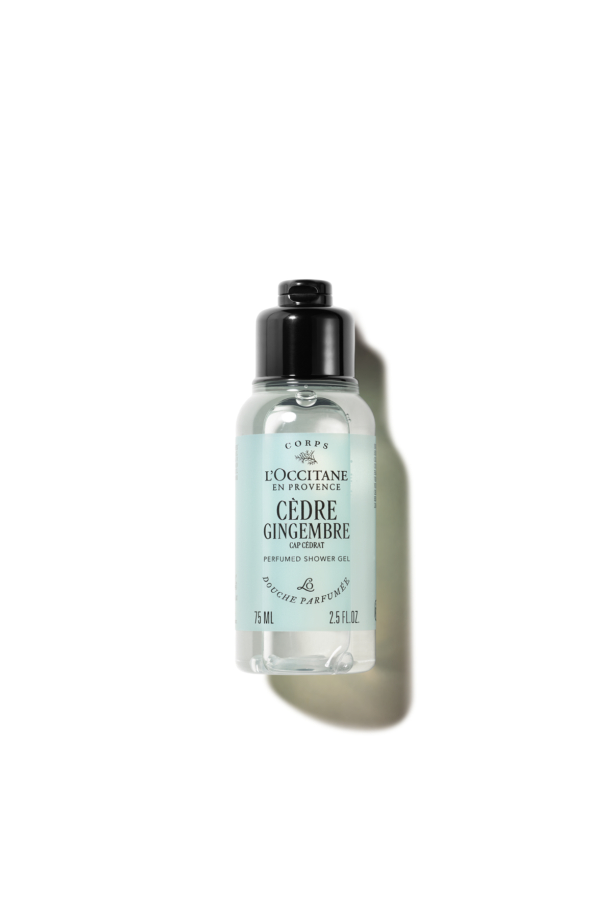 L'Occitane Cèdre Gingembre (Cap Cédrat) Parfümlü Duş Jeli, Nane, Zencefil ve Sedir Ağacı Notaları, Seyahat Boy, 75 ml