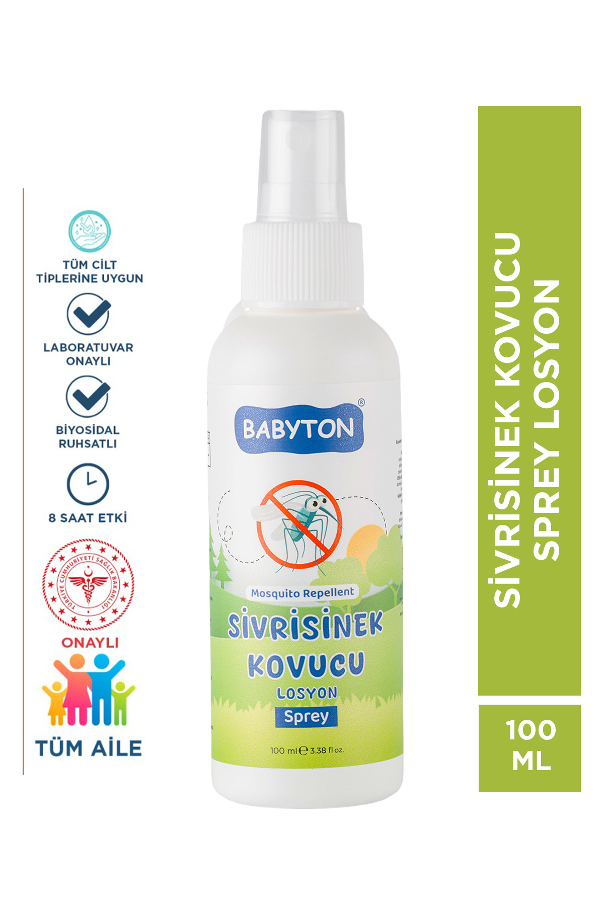 BABYTON Sivrisinek Kovucu Losyon Sprey 100 ml