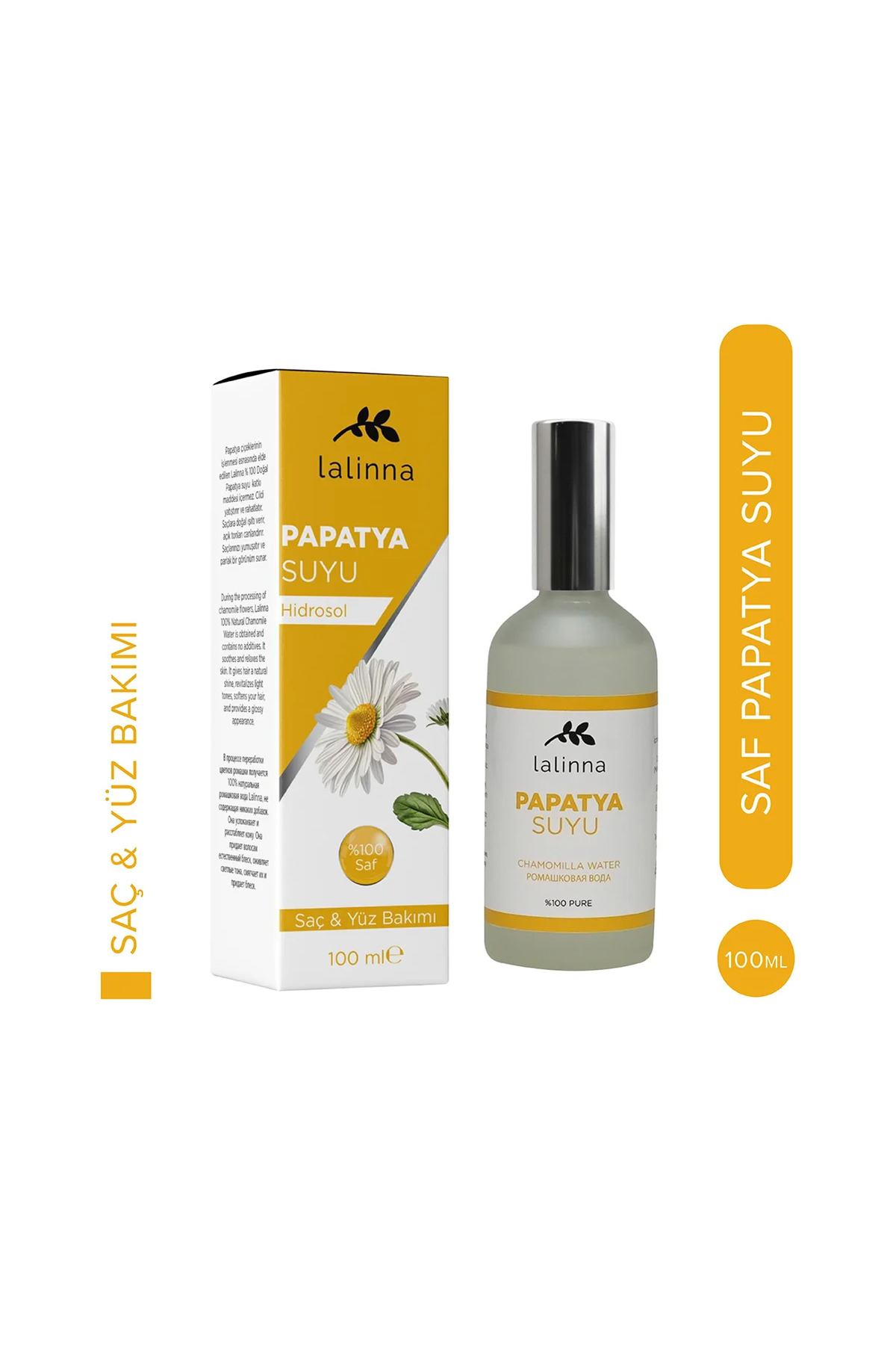 Lalinna Papatya Suyu Saç Açıcı ve Parlaklık veren Tonik 100 ML