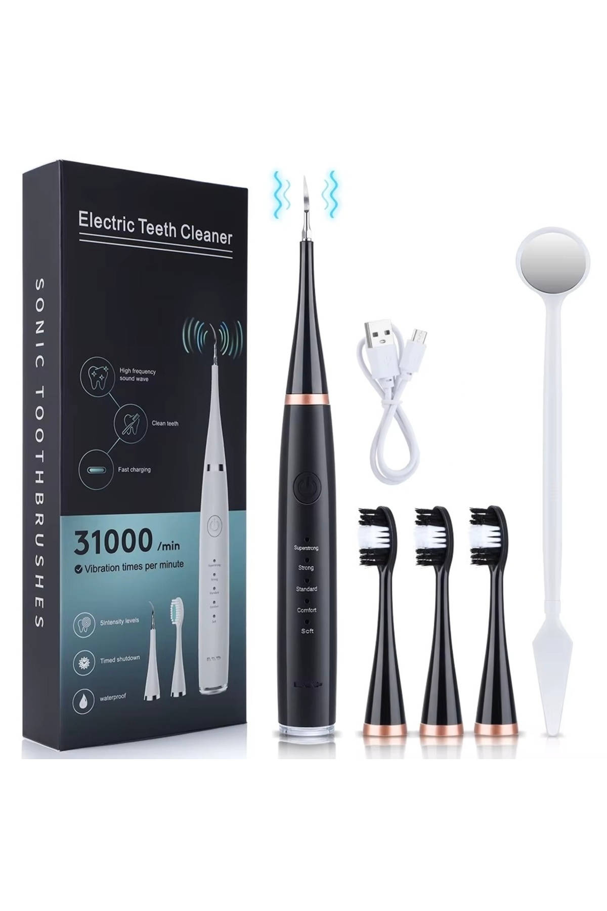 alphastore Dental Ultrasonik Diş Taşı Sökücü Elektrikli Diş Temizleyici Diş Temizleme Diş Beyazlatma