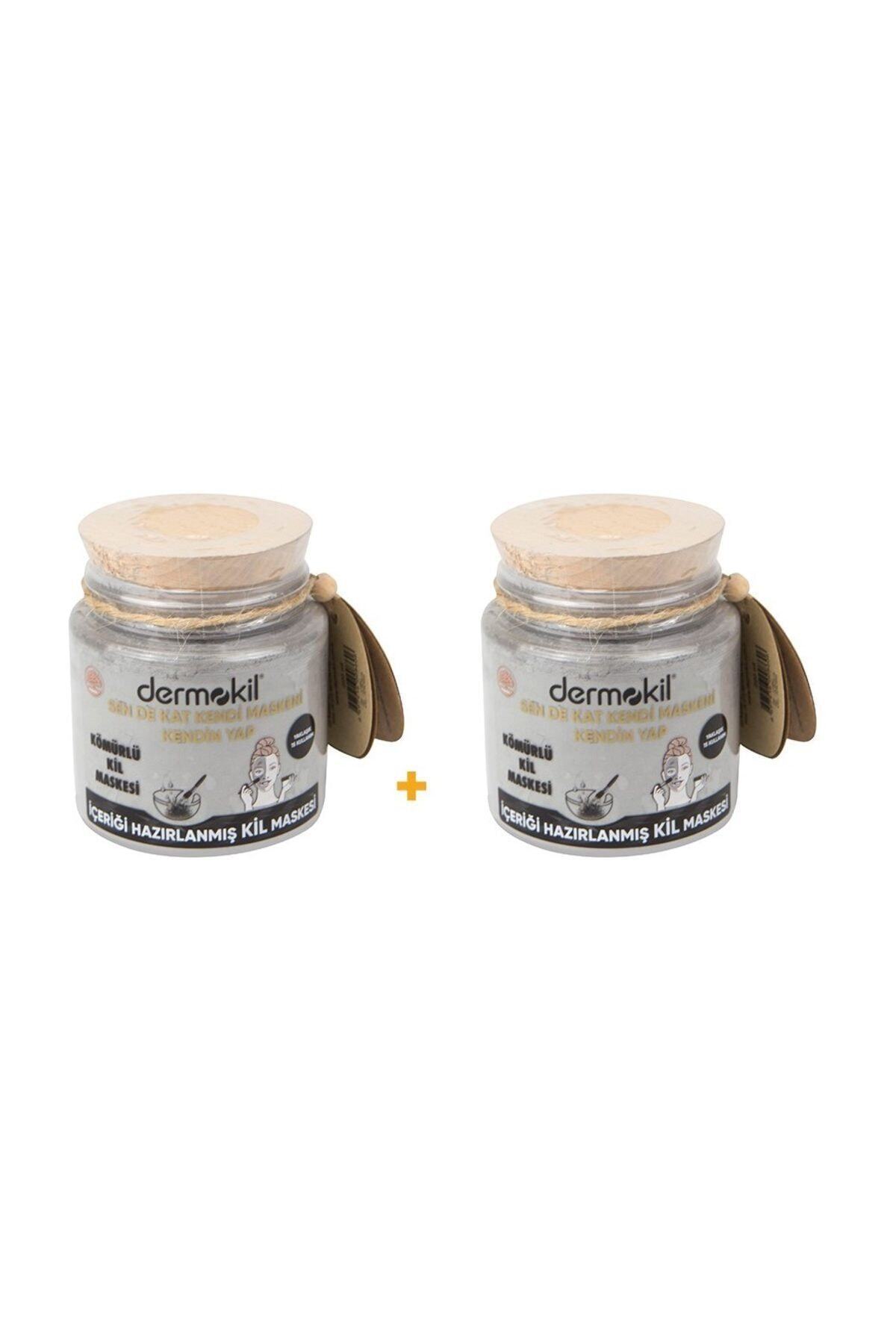 Dermokil Sen De Kat Kendi Maskeni Kendin Yap Kömürlü Kil Maskesi 2'li Set 220 Ml-220 Ml