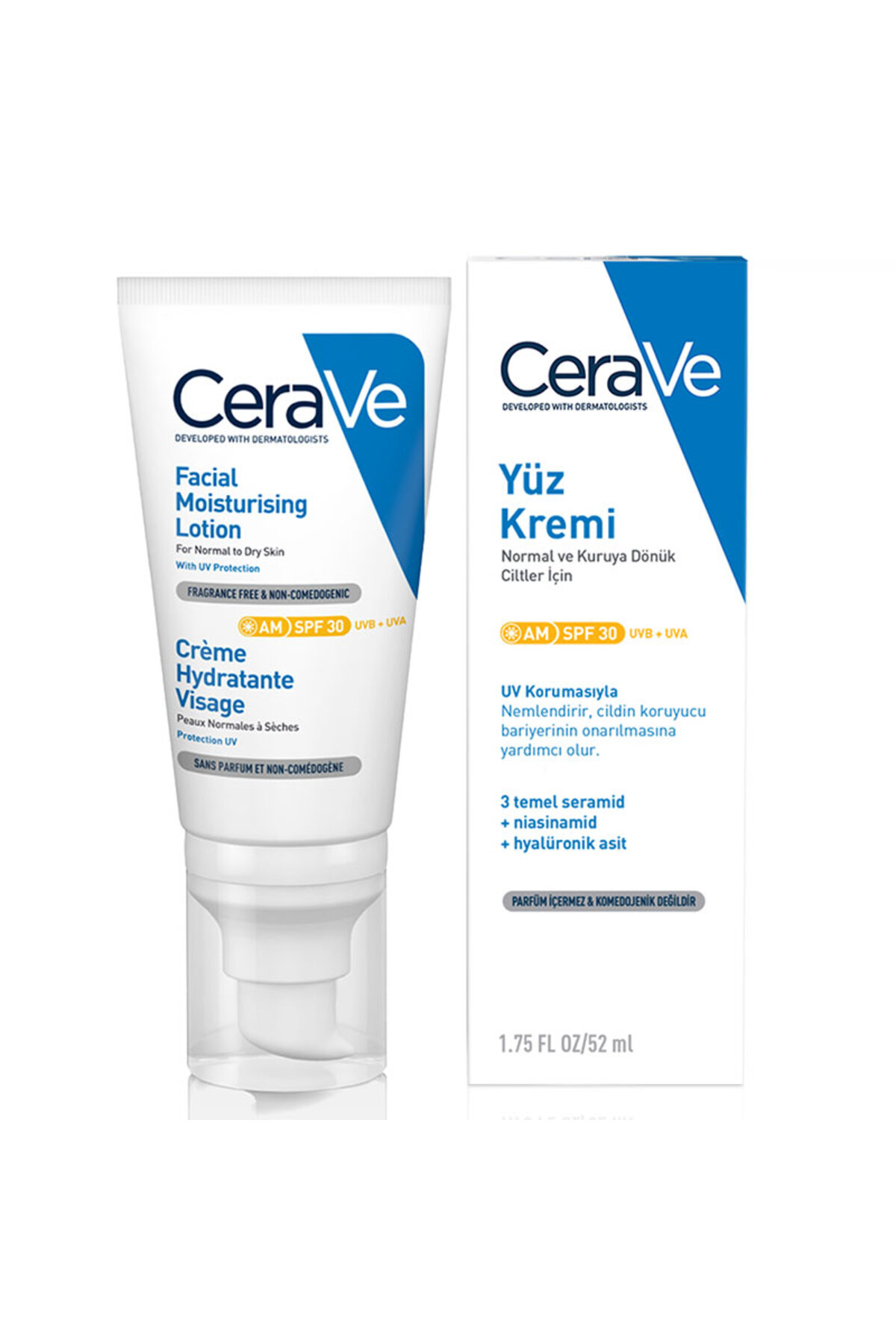CeraVe B3 Vitaminli SPF30 Güneş Korumalı Nemlendirici Krem 50ml