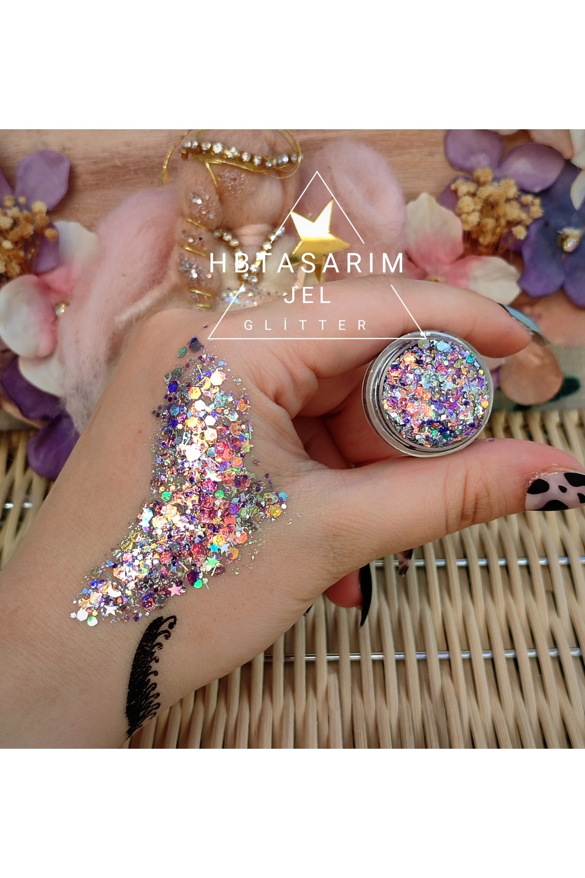 hbtasarim Simli Far Jel Parlak Glitter