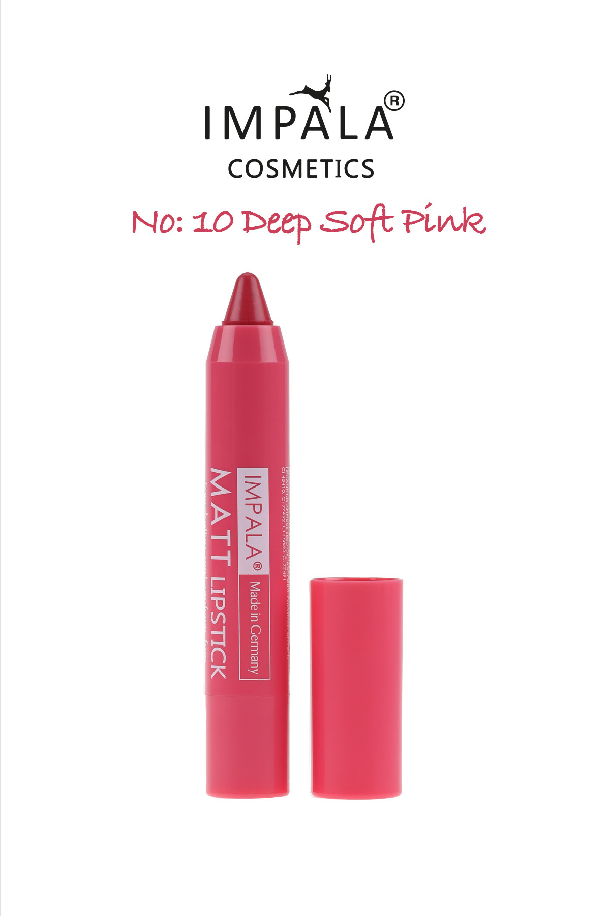 IMPALA Automatic Matt Lipstick No 10 deep soft pink