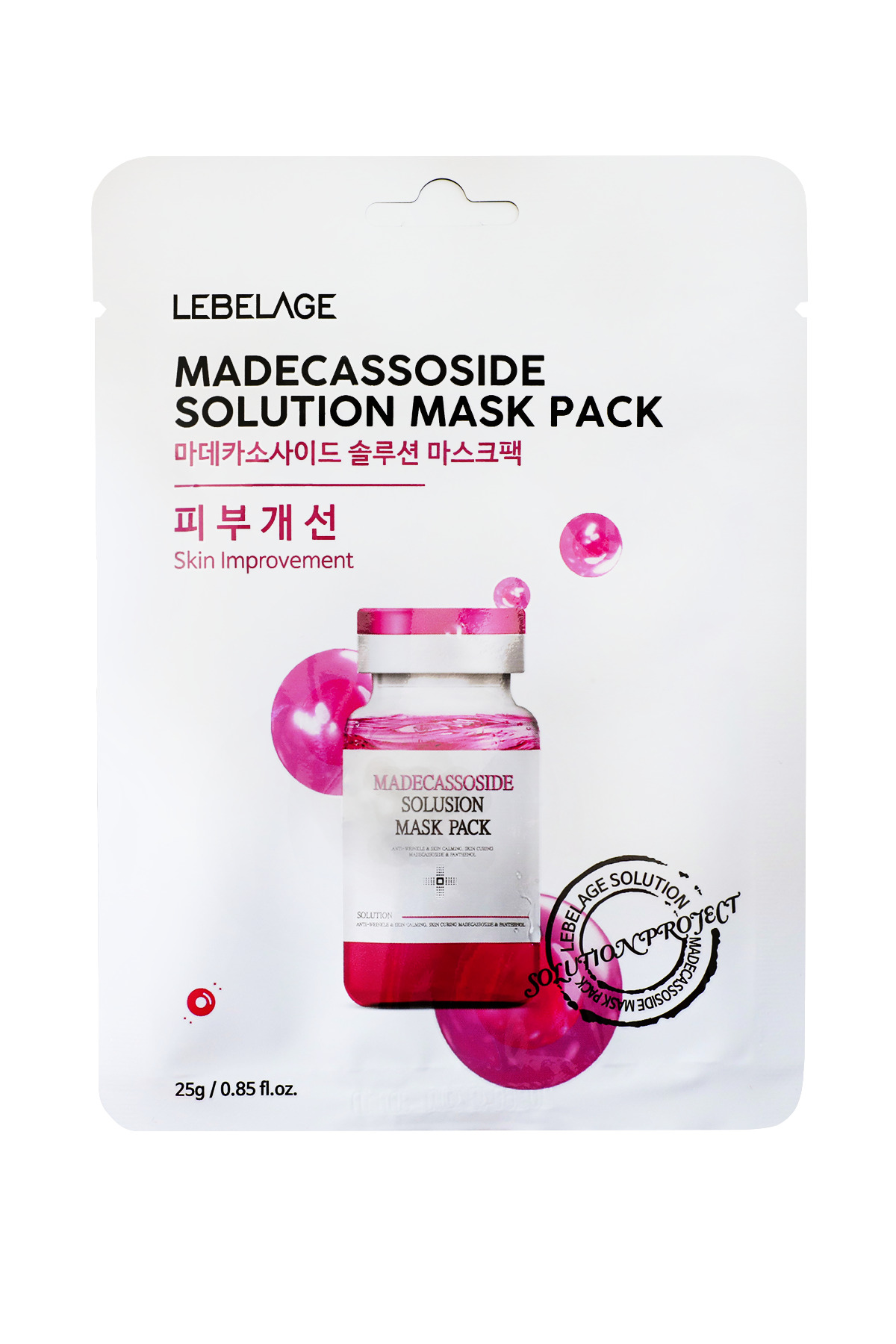 LEBELAGE Madecassoside Akne ve Sivilce Karşıtı Nemlendirici Maske Lebelage Madecassoside Solution Mask Pack