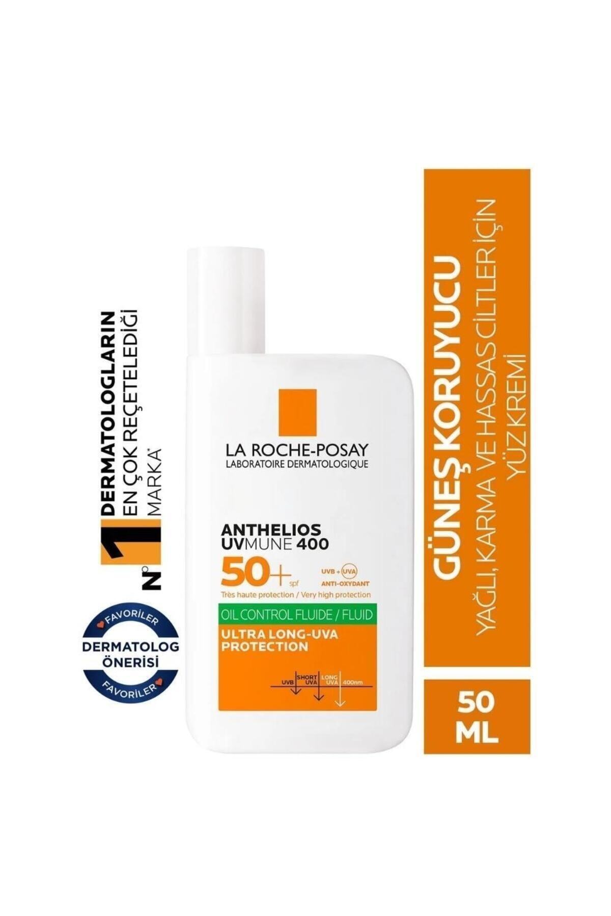 La Roche Posay LRP Anthelios Oil Control Fluid Sunscreen for Sensitive and Oily Skin SPF50+ 50.Ml, SunSerum01