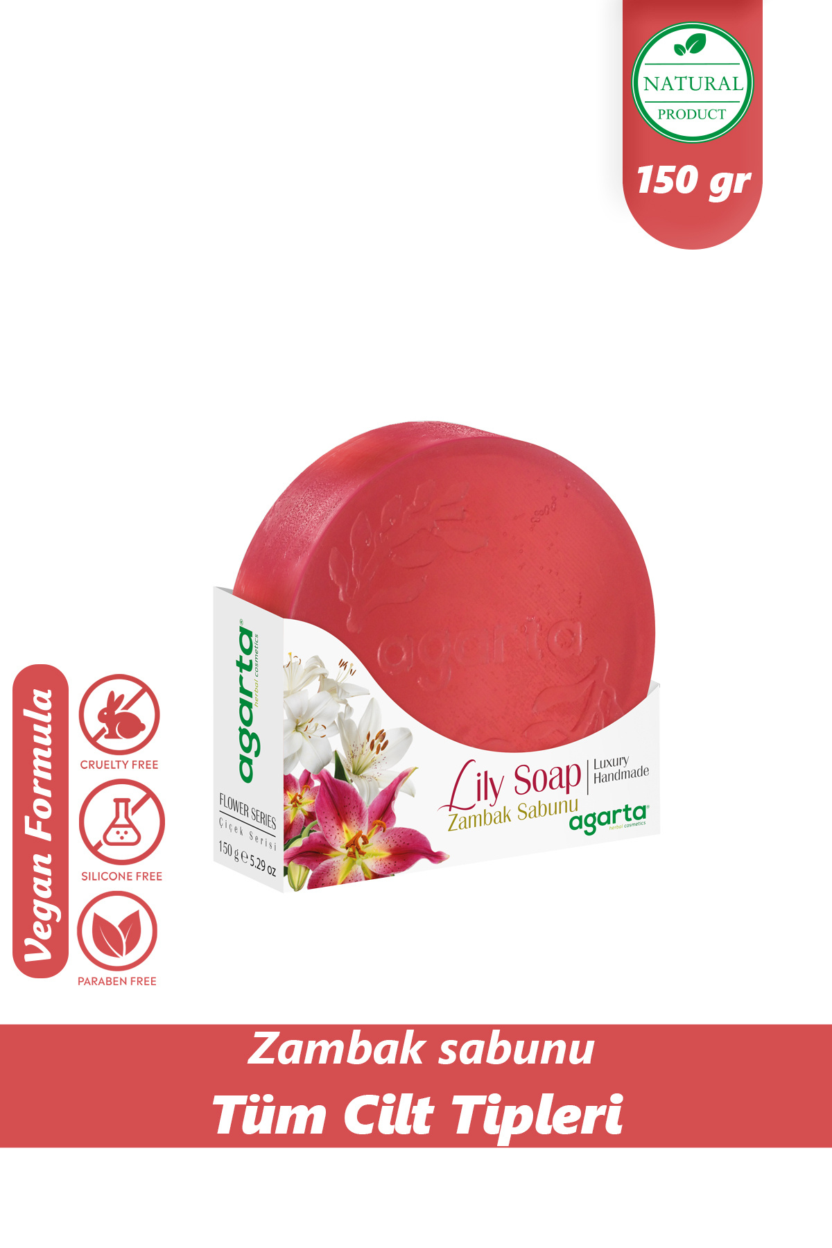 Agarta Doğal Zambak Sabunu 150 g