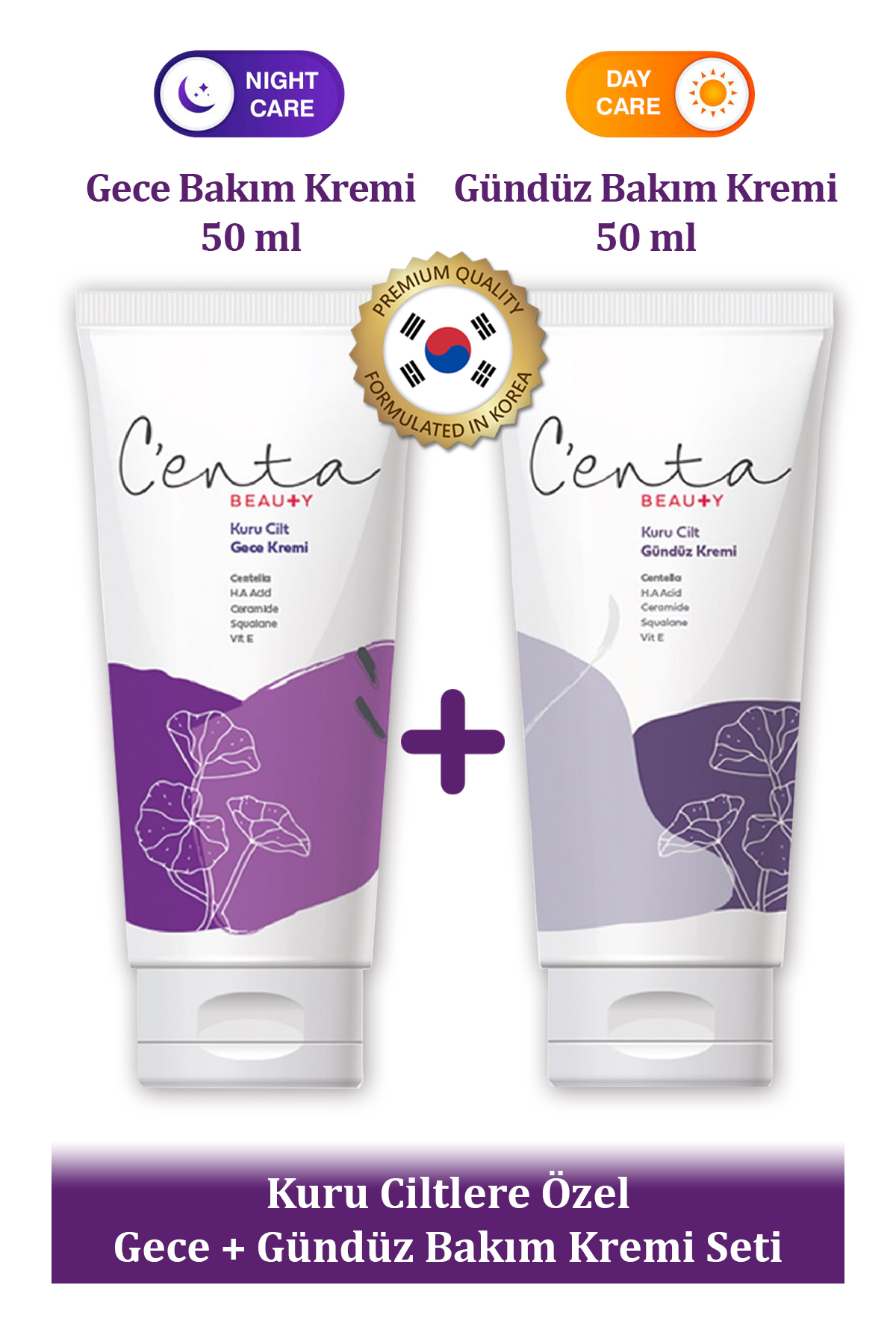 C'enta Beauty Kuru Ciltlere Özel Nemlendirici Krem Tanışma Paketi (CİCA KREM SETİ)