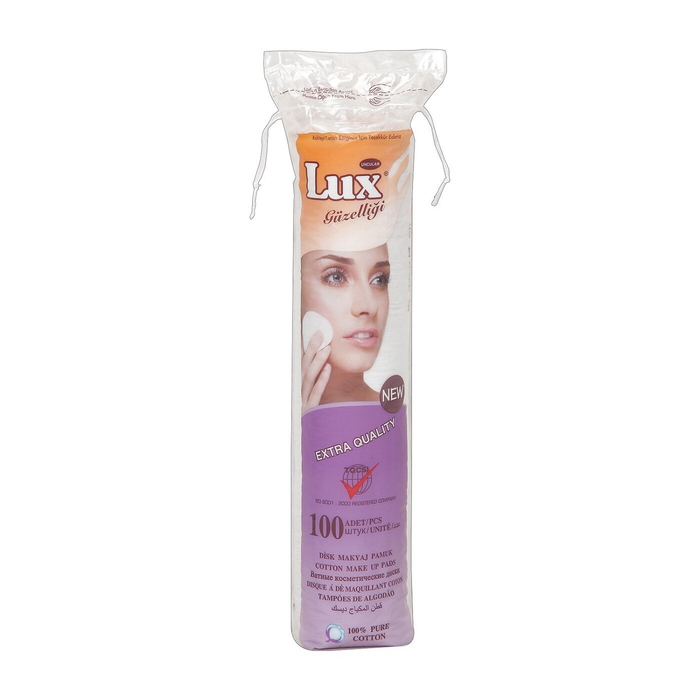 Lux Pamuk Makyaj Pedi Disk Waterjet 100lü