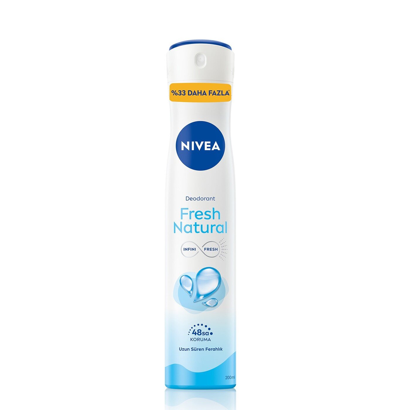 Nivea Sprey Deodorant Fresh Natural Ter ve Ter Kokusuna Karşı 200 ml