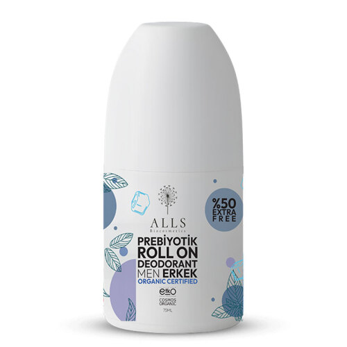 Alls Biocosmetics Organik Prebiyotik Roll on Deodorant 75 ml - Erkekler İçin