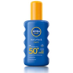 Nivea sun spf50 yuksek gunes koruyucu ve nemlendirici vucut spreyi 200 ml
