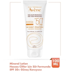 Avene Lait Minéral Mineral Lotion Mineral Güneş Losyonu SPF50+ 100ml