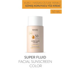 Babe Color Super Fluid Sunscreen Renkli Güneş Koruyucu SPF50 50ml