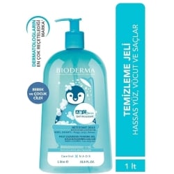 Bioderma ABCDerm Foaming Cleanser - Yüz Vücut ve Saç İçin Temizleyici Jel 1lt