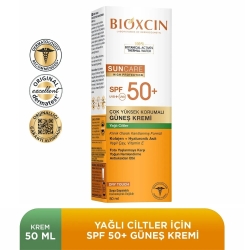 Bioxcin Suncare Yağlı Ciltler için Güneş Kremi SPF50+ 50ml