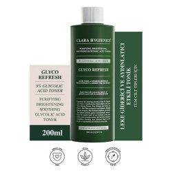 Clara Hygienics Gözenek Sıkılaştırıcı Akne ve Leke Karşıtı %5 Glikolik Asit Tonik 200ml