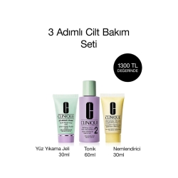 Clinique 3 Adımlı Cilt Bakım Seti Cilt Tipi 3 - Karma Yağlı