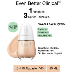 Clinique Even Better Clinical Fondöten CN 10 Alabaster 30ml