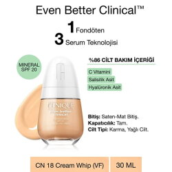Clinique Even Better Clinical Fondöten CN 18 Cream Whip 30ml