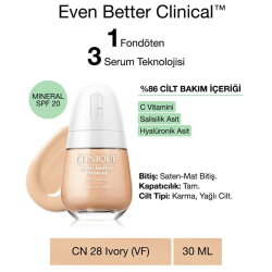 Clinique Even Better Clinical Serum Fondöten Spf 20 Cn 28