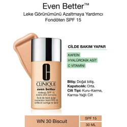 Clinique Even Better Clinical Serum Fondöten SPF 20 WN 30 Biscuit 30ml