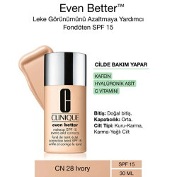 Clinique Even Better Glow Makeup Fondöten SPF15 CN28 Ivory 30 ml