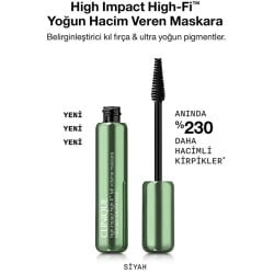 Clinique High Impact High-Fi Yoğun Hacim Veren Siyah Maskara 10ml