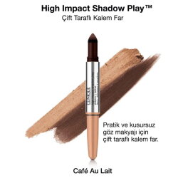 Clinique High Impact Shadow Play Çift Taraflı Kalem Far - Cafe Au Lait