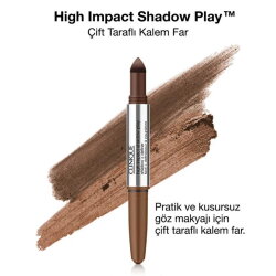 Clinique High Impact Shadow Play Çift Taraflı Kalem Far - Flame Ember