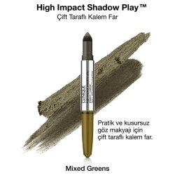 Clinique High Impact Shadow Play Çift Taraflı Kalem Far - Mixed Green