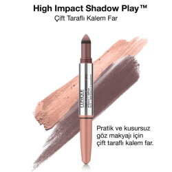 Clinique High Impact Shadow Play Çift Taraflı Kalem Far - Rose Truffles