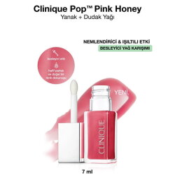 Clinique Pop Renklendirici Yanak + Dudak Yağı 7 ml - Pink Honey