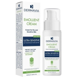 Dermavia Kuru Hassas & Atopik Ciltler için Emolyent Krem Kızarık Çatlak & Tahrişi Yatıştırır 100ml