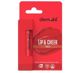 Dermokil Renkli Dudak ve Yanak Nemlendirici Bakım Kremi spf 30 Red