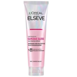 Elseve Glycolic Gloss Mükemmel Parlaklık için Pürüzsüzleştirici Saç Kremi 150ml