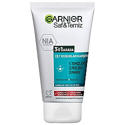 Garnier Skin Naturals Saf ve Temiz 3ü 1 arada Temizleme + Peeling + Maske 150 ml